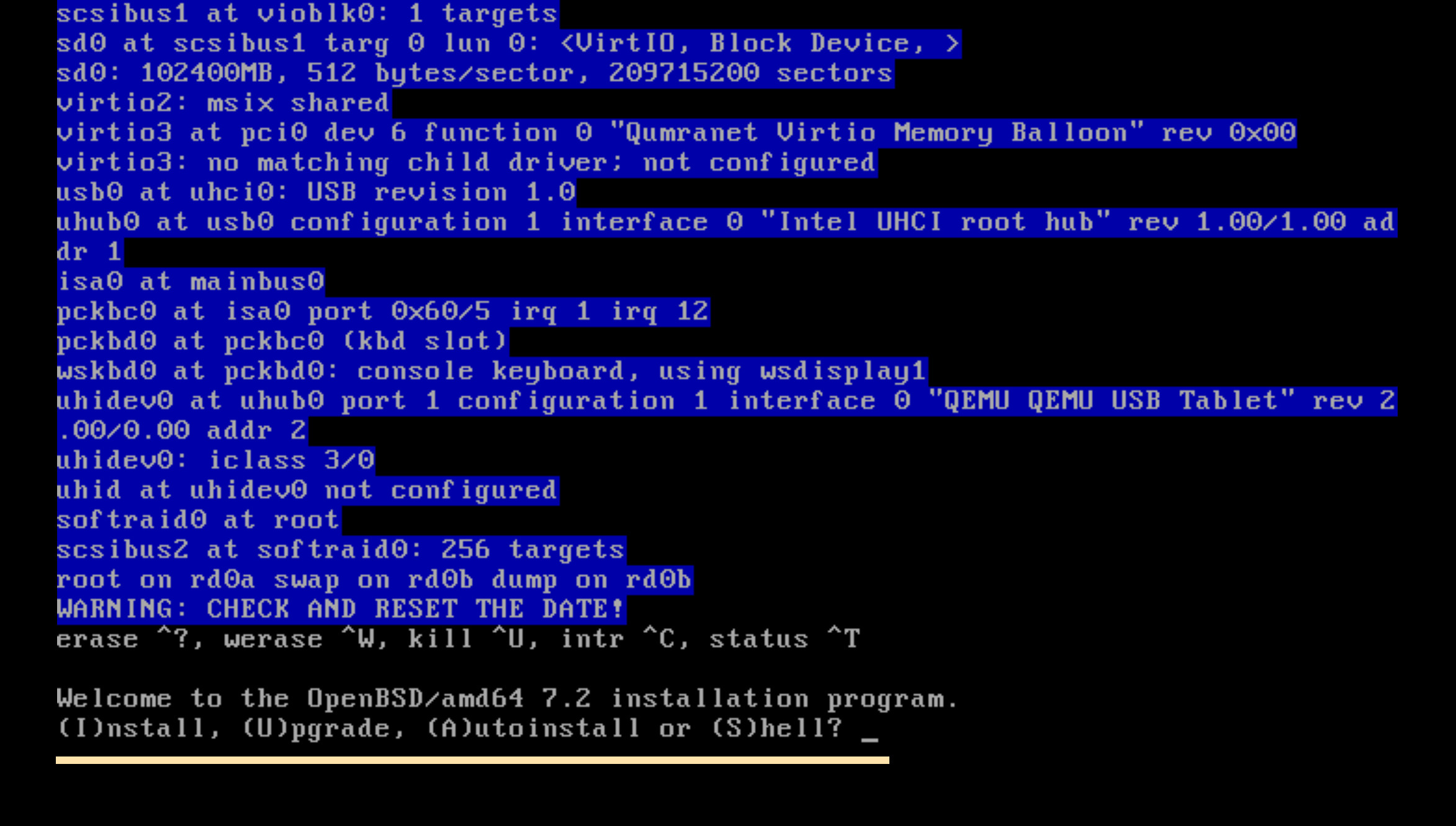 openbsd ram disk kernel installer